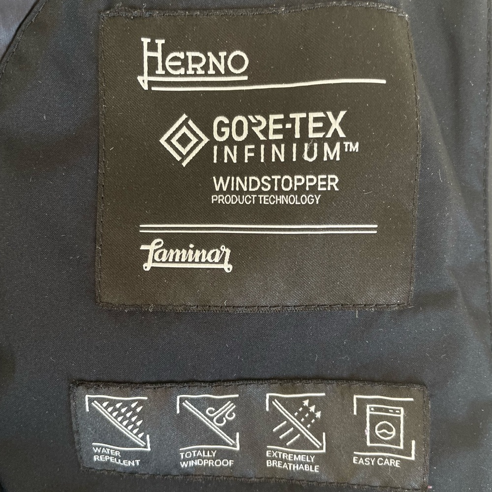 Herno Long Black Quilted Puffer Coat - Picture 11 of 15